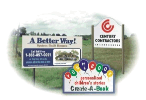 Large, Rot Safe, MDO Wood Signs