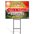 picture of a coroplast plastic real estate yard sign