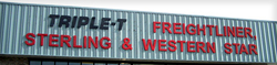 Storefront business sign with 3D letters