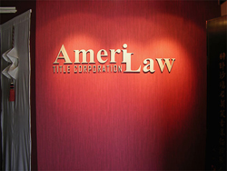 3D lettering for a distinguished law office sign