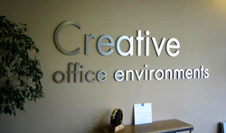 3D sign for an office