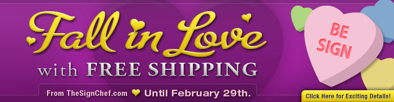 Shipping for custom signs and banners.