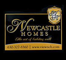 Newcastle Aluminum Sign