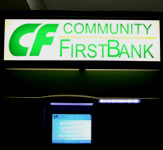 Community First Bank Lighted Sign Face