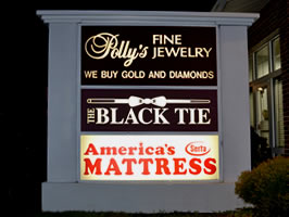 Example of lighted sign