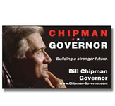 Chipman for Governor Magnetic Business Cards