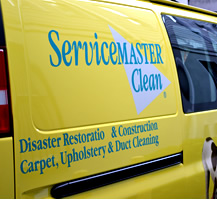 Servicemaster Clean Custom Van Lettering and Graphics
