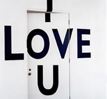 I Love You Wall Lettering and Graphics