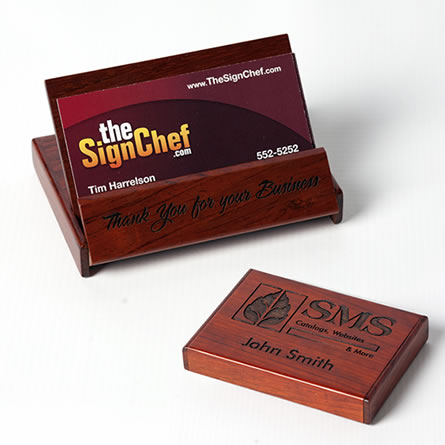 Engraved Business Card Holder