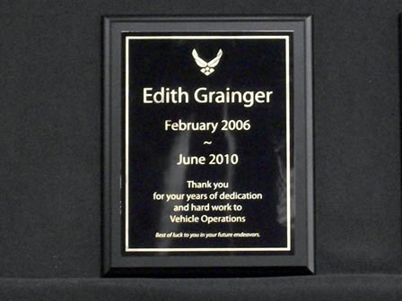 Engraved Plaque