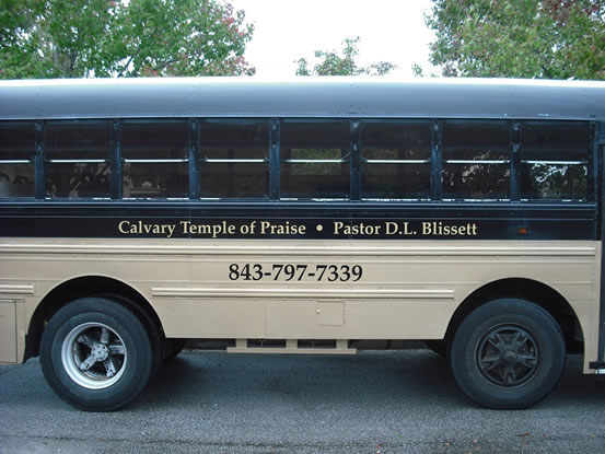 Vinyl Bus Lettering