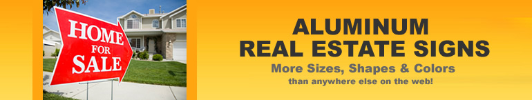 Aluminum Metal Real Estate Signs