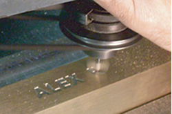 Picture of laser engraving machine