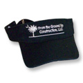 Picture of an embroidered visor hat
