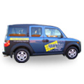 Picture of an SUV with vinyl graphics