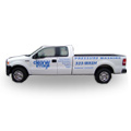 Picture of a pickup truck with vinyl graphics