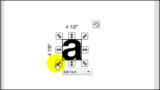 Letter sizing in Sign Magic Online Design Center