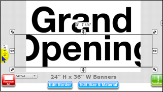 Text size for Custom Signs