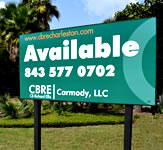 Sign Mounted on 2 Poles Examples