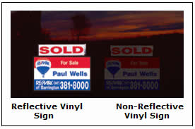 Reflective Vinyl Graphic Signs.